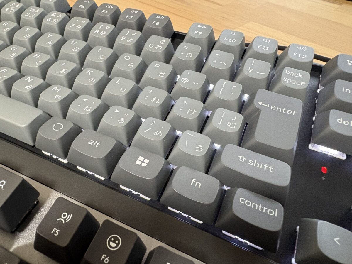 Keychron K8 Maxの印字(windows)